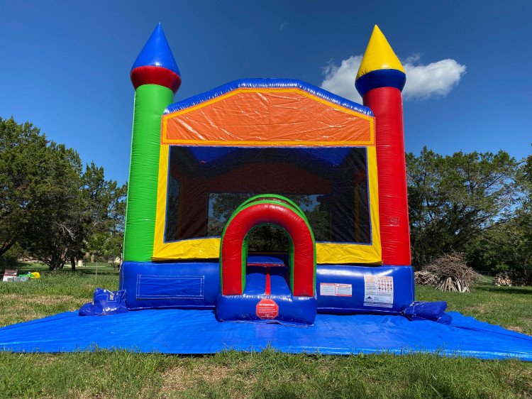 Modern Rainbow Castle Bounce House